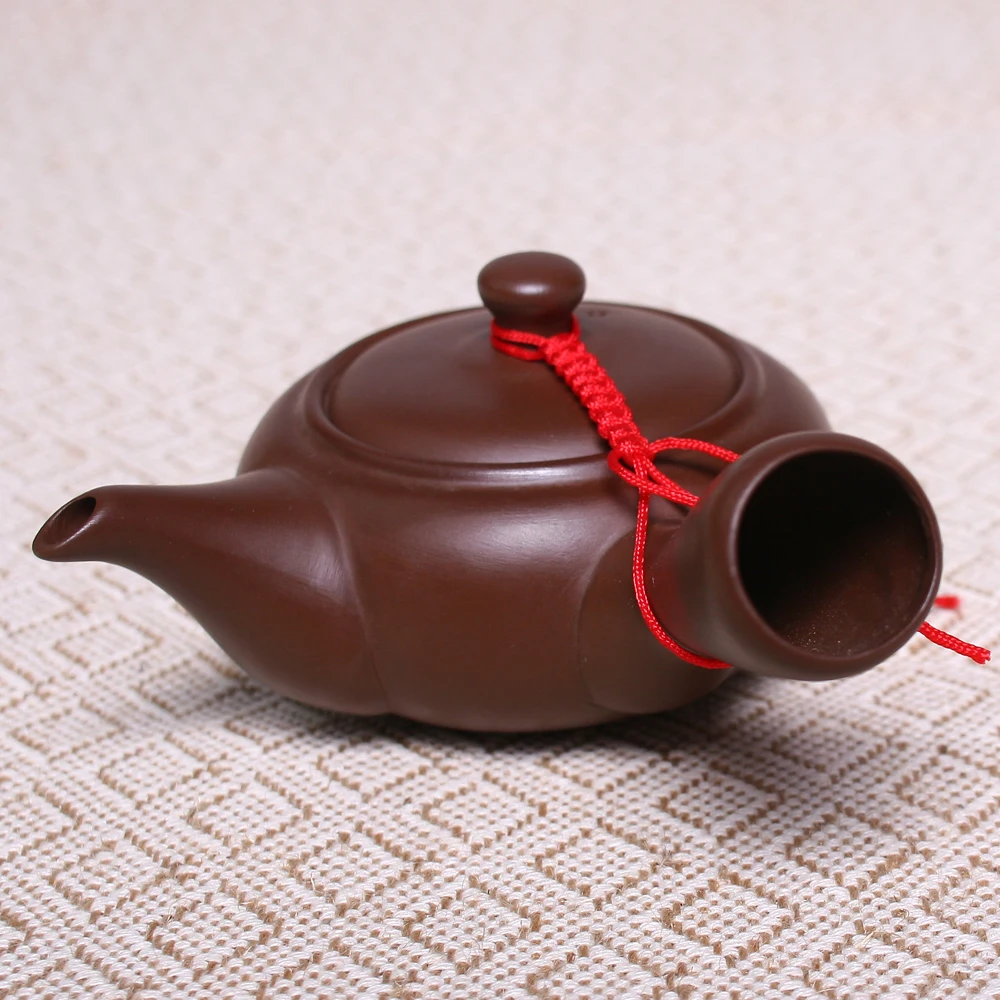 Chinese Tea Infuser Handmade Paint Ceramic Clay Teapot Set Zisha Purple