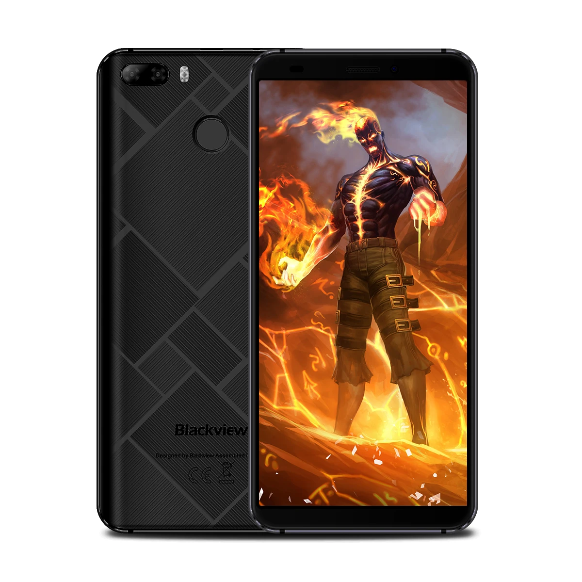 Blackview S6 Cell Phone 5.7 inch 18:9 HD+ Full Sceen 2GB+16GB MT6737VWH Quad Core Android 7.0 Dual Back Cams Smartphone