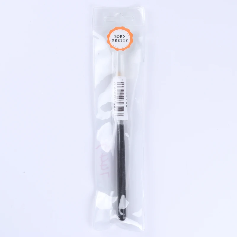BORN PRETTY Gradient Painting Pen Drawing Nail Brush Black Wooden Handle UV Gel Nail Art Brush Tool nail art tools