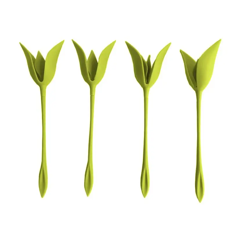 

5pcs Green Leaf Plastic Napkin Rack Paper Towel Folded Into Rose Napkin Ring Dinner Hotel Tabletop Decorations