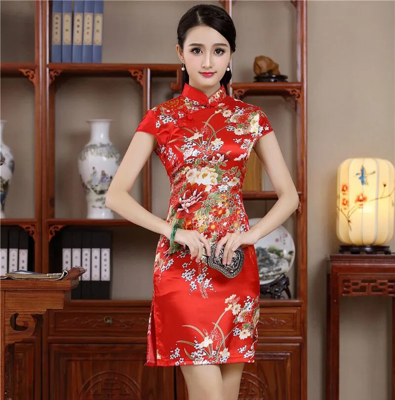 Short Style Cheongsam Traditional 