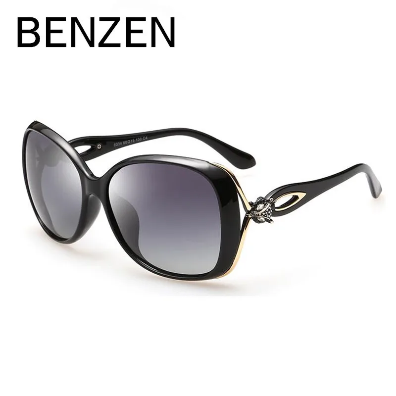 Sluneční brýle BENZEN dámské sluneční brýle s polarizací pro řízení luxusních dámských odstínů brýlí s pouzdrem 6179