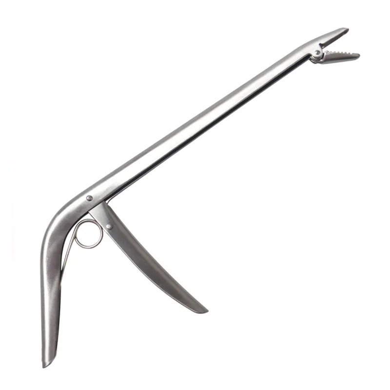 Strong Stainless Steel Fish Lip Grabber Fish Clamp Clip Catch Plier Fishing Gripper Grip Tools