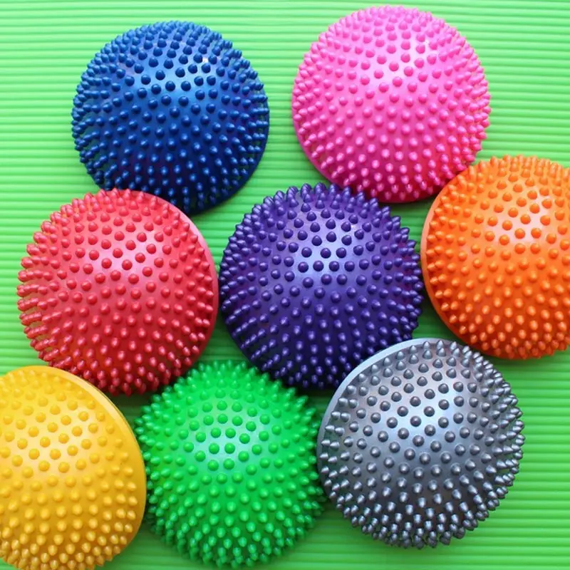 Inflatable Half Sphere Yoga Balls PVC Massage Fitball Exercises Trainer Balancing Ball For Gym Pilates Sport Fitness JT-Drop Shi