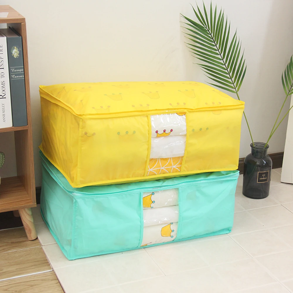 

Quilt Storage Bag Quality Large Capacity Closet Sweater Organizer Portable Clothing Quilt Sorting Bag Wardrobe Storage