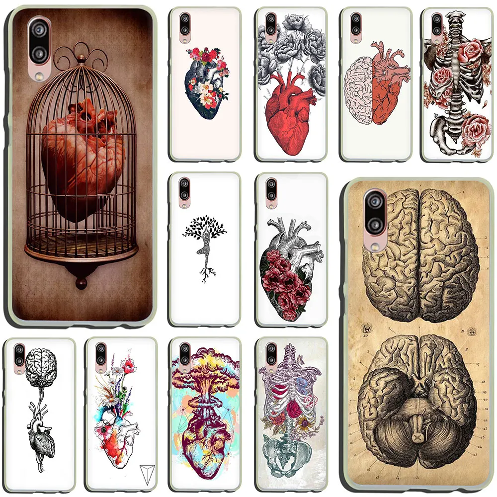

Medical Human Organs Brain Meridian Kidney Hard Phone Case for Huawei P30 P20 P8 P9 P10 Plus Lite Mini 2016 2017 Pro smart 2019