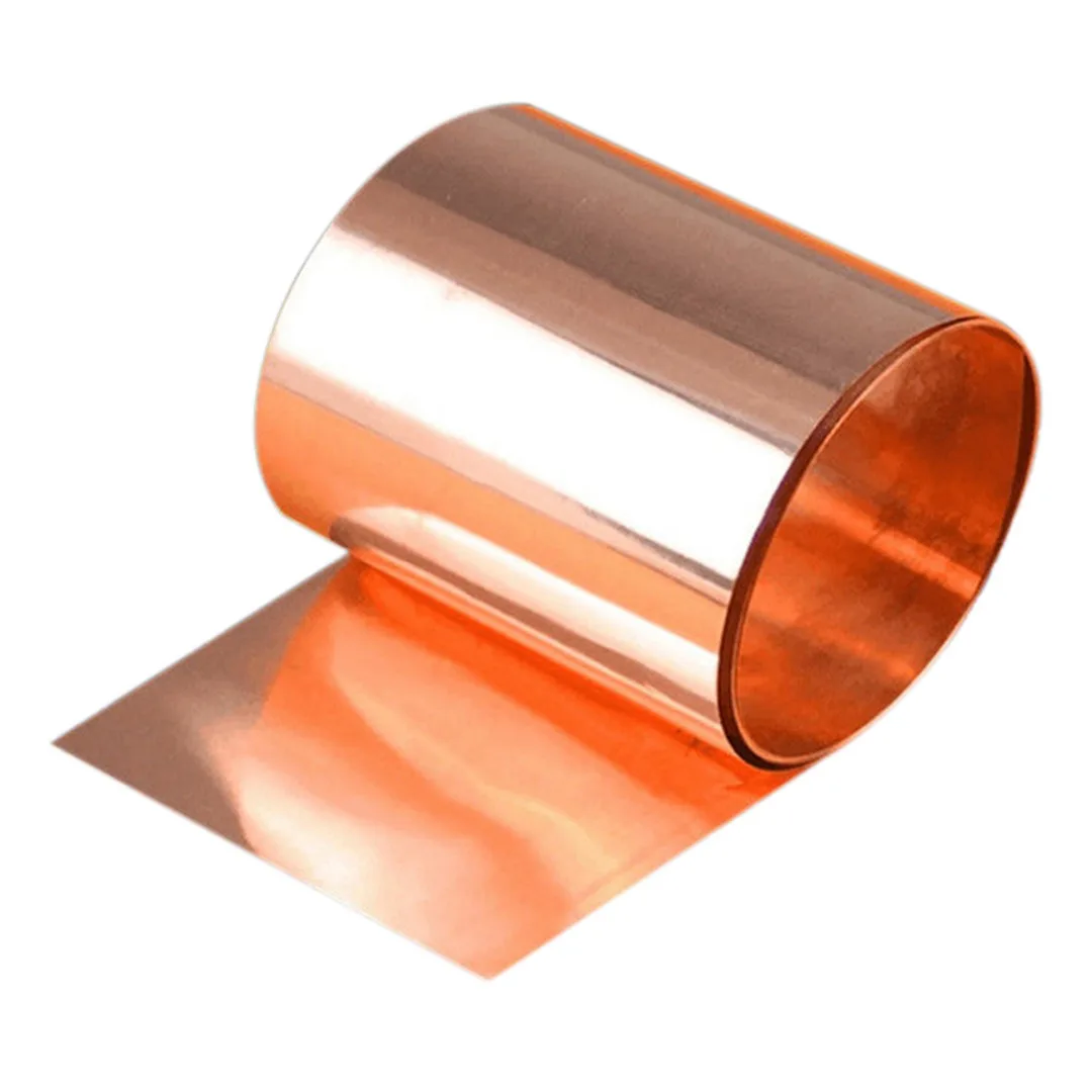 DWZ 1pc New 99.9% Pure Copper Cut Metal Sheet Foil Roll Tape 0.1*100*1000mm 33ft 39
