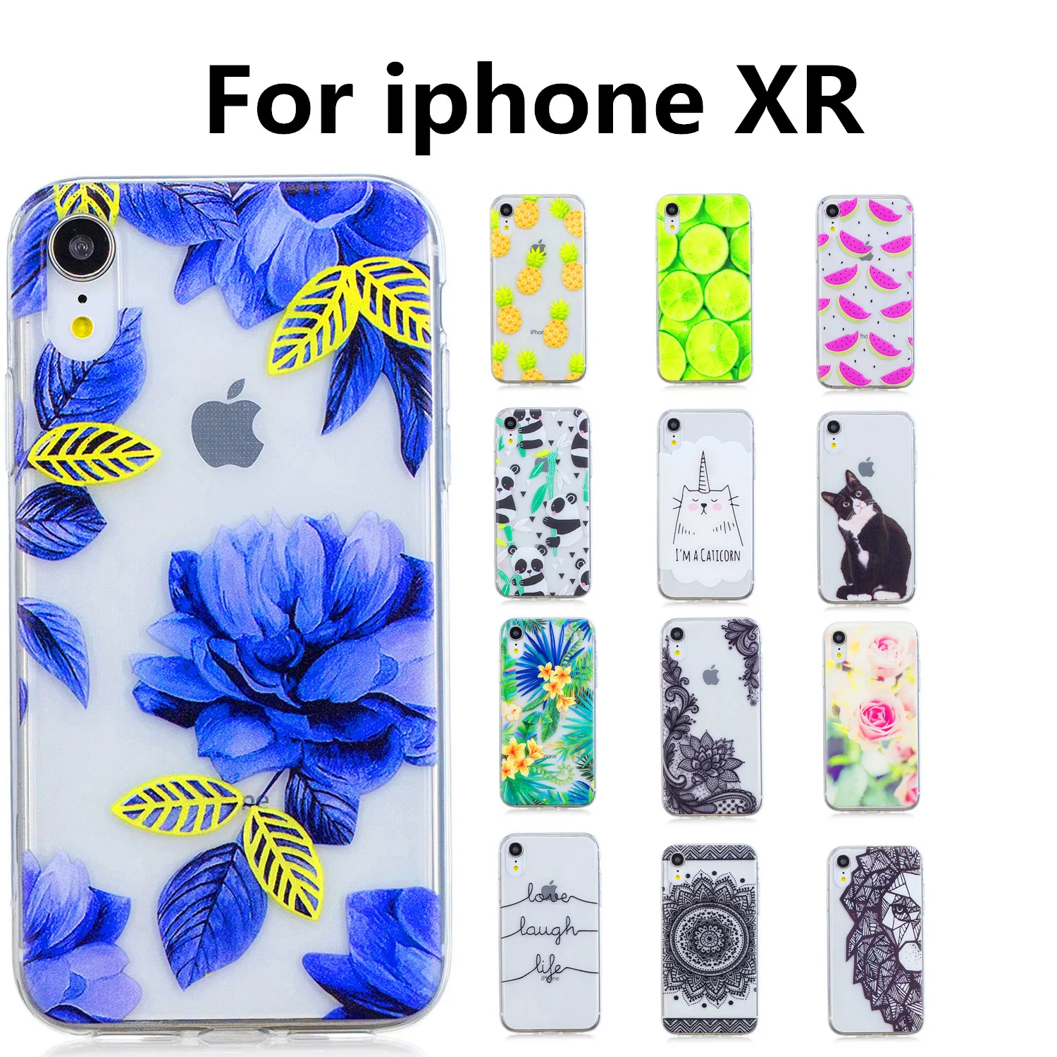Модный чехол для девочки мальчика Apple iphone X R 6 1 &quotМягкий ТПУ 360 полный защитный