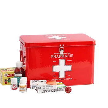 

1Pcs Multi-layered Family Medicine Metal Medical Box Medical First Aid Storage Boxes Storage Medical Gathering