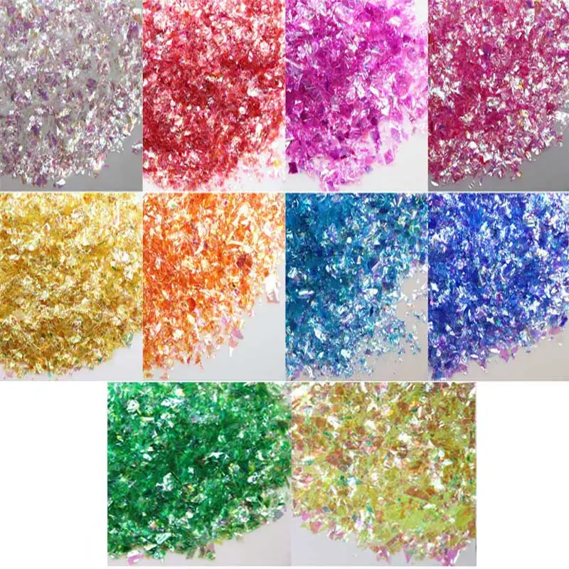 

Glitter Diy Crystal Slime Supplies Slices Nails Art Tips Box Accessories Decoration Toys for Kids Modeling Clay DIY Kit Gift E