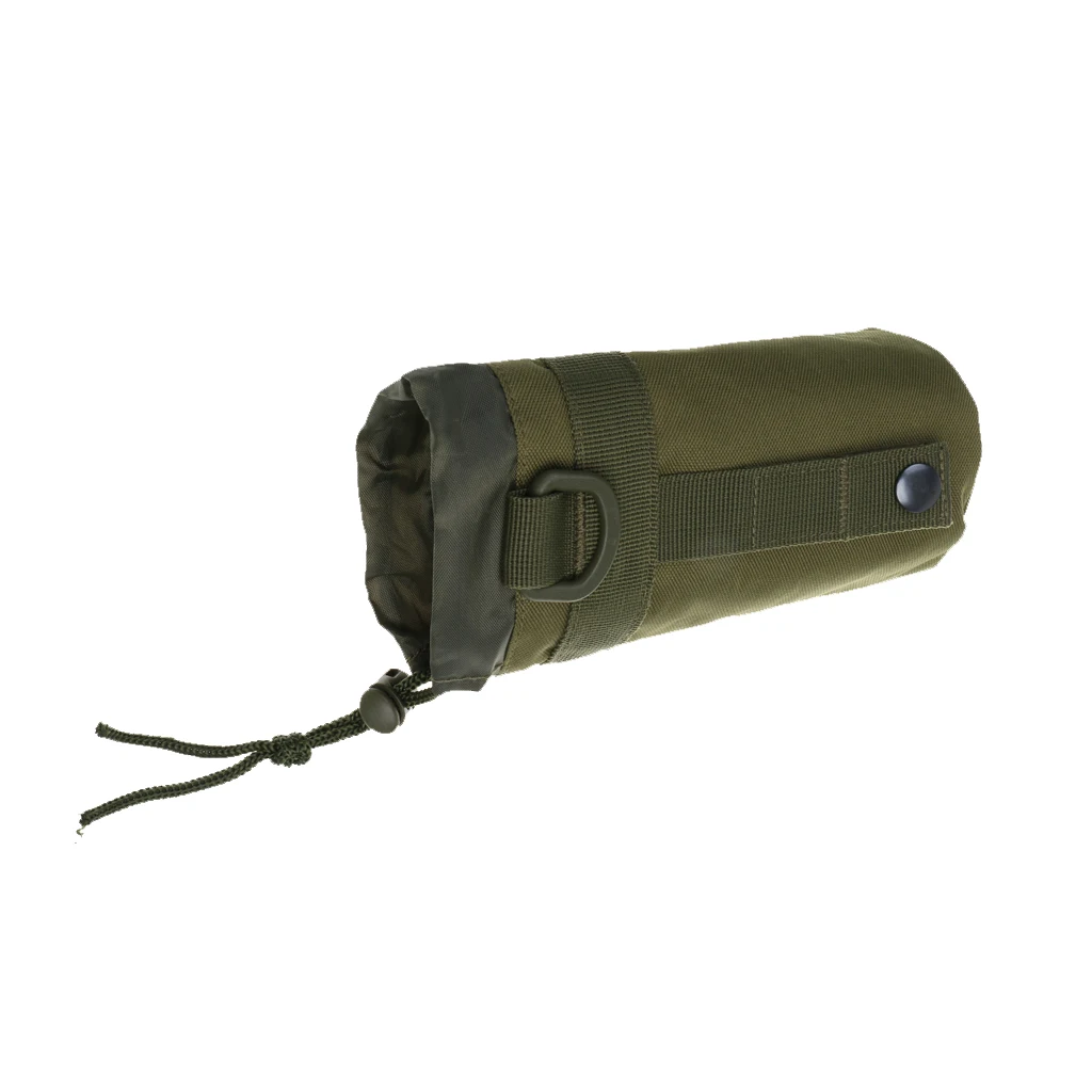 Tactical Military Molle Water Bottle Pouch Drawstring Open Top Travel Water Bottle Bag Hydration Carrier Water Bottle Pouch
