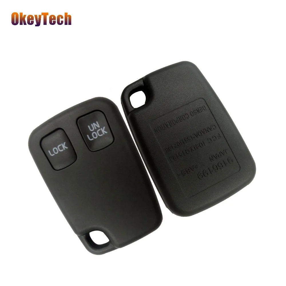 

OkeyTech 2 Buttons Replacement Car Key Shell Remote Key Fob Case Alarm Cover Case for VOLVO S40 S60 S70 S80 S90 V40 V70 V90 XC70