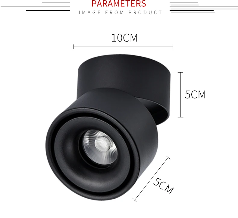 Настенный Светодиодный точечный светильник, черный, белый корпус, прожектор, настенный светильник, COB Потолочный потолок, 5/10 Вт, мини-прожектор, AC85-265V
