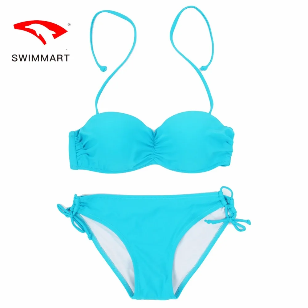 

SWIMMART bikini solid color steel tube swimsuit swimwear women high waist bikini bathing suit swimming suit bikini push up bikin