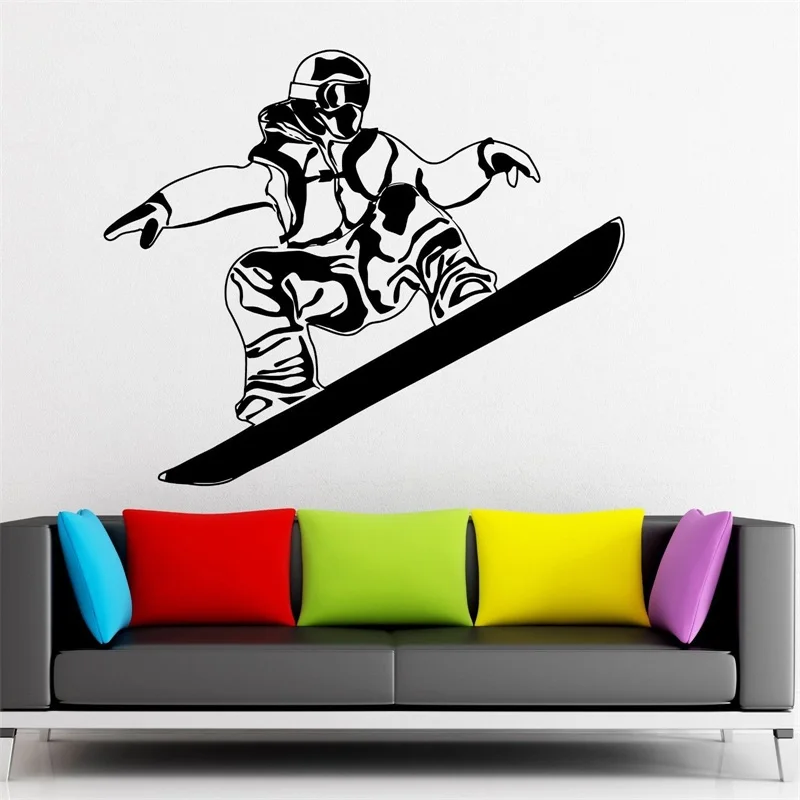 Wall Sticker Vinyl Decal Snowboard Extreme Sports Snow Winter Athlete