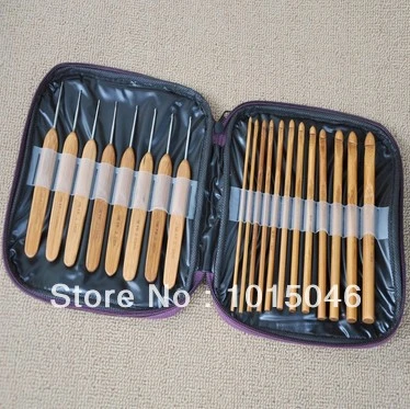 54/20pcs Bamboo Crochet Hooks Set Knitting Needles Weave Tools Yarn  Accessories Crochet Hooks Needles for Knitting Tool - AliExpress