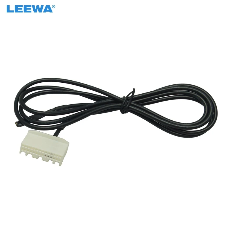 LEEWA 1 шт. 5 м автомобильный Аудио Видео CD DVD Changer Micphone MIC адаптер провода 28Pin порт для