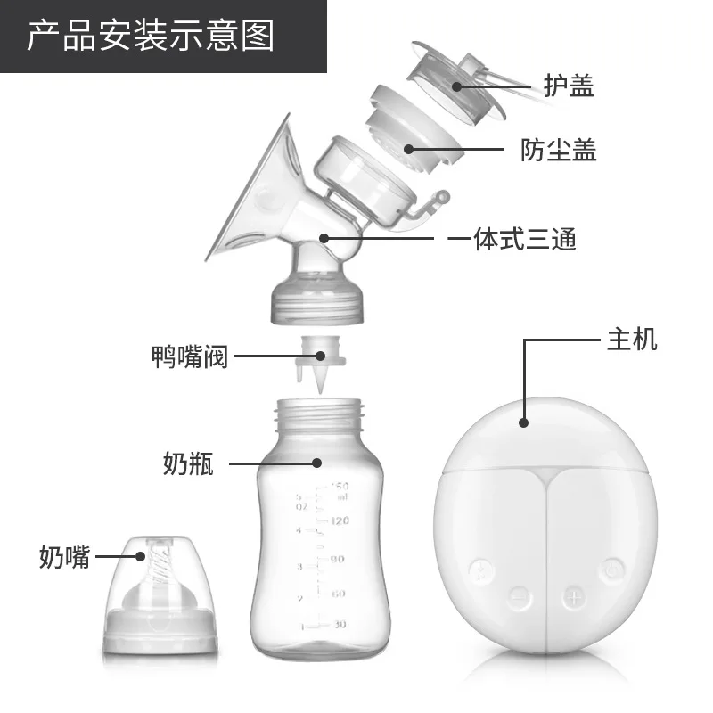 YONG JIU одиночный двойной Электрический молокоотсос для грудного вскармливания ребенка бутылочка для грудного молока USB молокоотсосы для матери