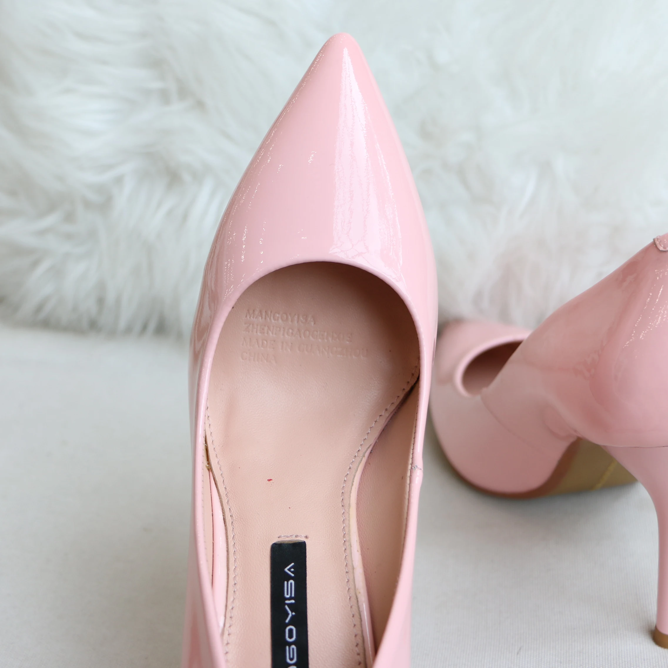 Pointed High Heels/Women's Pumps Are Designed For Elegant Fashion Women For Party And Made Of Genuine Leather 2019 MANGOYISA Pointed High Heels/Women's Pumps Are Designed For Elegant Fashion Women For Party And Made Of Genuine Leather 2019 MANGOYISA