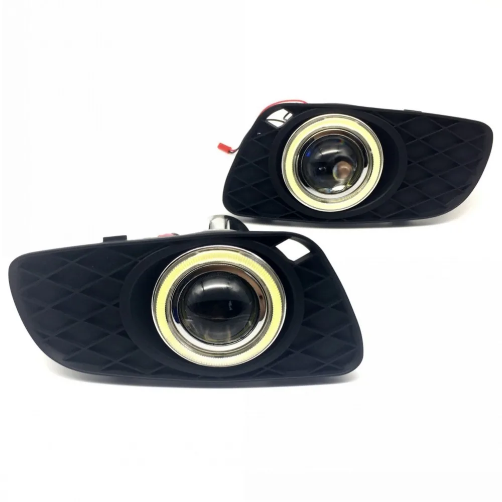  For Benz Smart Fortwo 3-in-1 White Angel Eyes DRL Yellow Signal Light H11 Halogen / Xenon E13 Fog L - 32797308367