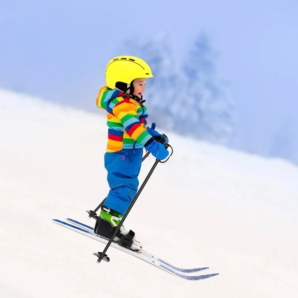 

Kid's Beginner Snow Skis and Poles Low-Resistant High Quality Ski Boards for Children Snowboards