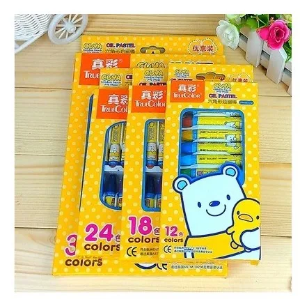 36 colors set one box washable oil pastel crayons and markers set