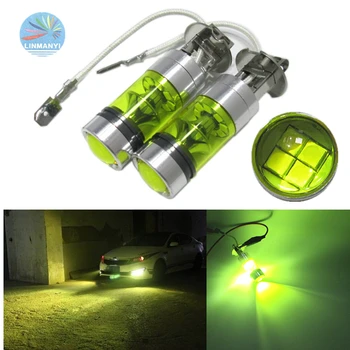 

2pcs High Power Super Bright Golden Yellow H3 Fog Lights Fog Lamps 20-3030-SMD Fog Lights Daytime running lights