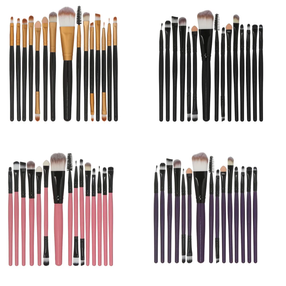 

15 pcs Makeup Brush Set tools Make-up Toiletry Kit Wool Make Up Brush Set Blending Beauty Make Up Brush 5.9 DJL