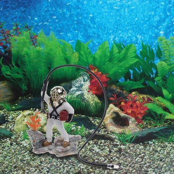 

Aquarium Fish Tank Sea Treasure Diver Hunter Air Action Ornament Decoration Y110-Dropshipping