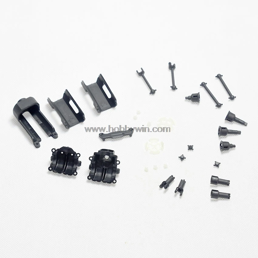 Запчасти HBX 25004R крышка аккумуляторного отсека с креплением двигателя Dogbones Diff.