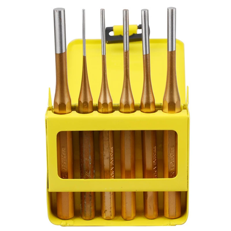 6pcs Locating Centre Punch Set Centre Punches Pin Drift Punches Pin