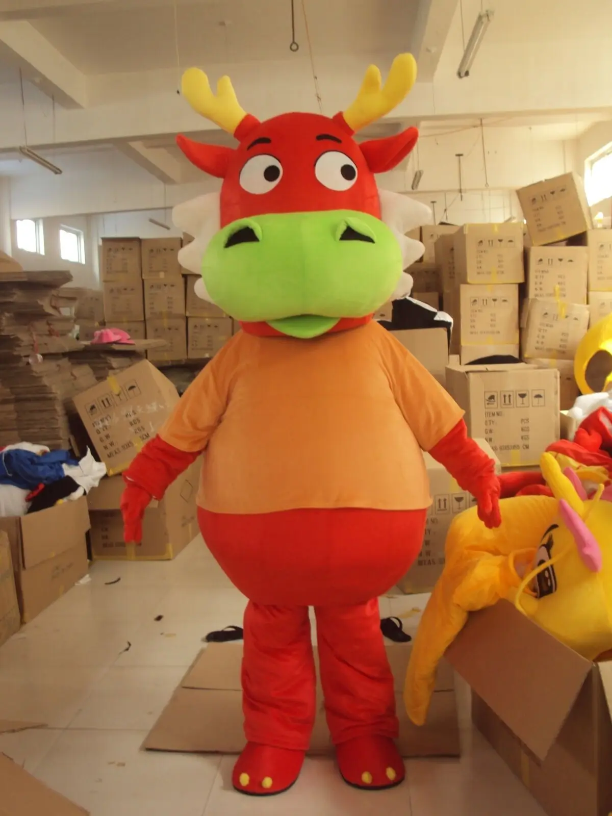 

Dragon Mascot Costume Suits Cosplay Party Game Dress Outfits Clothing Advertising Carnival Halloween Xmas Easter Festival Adults
