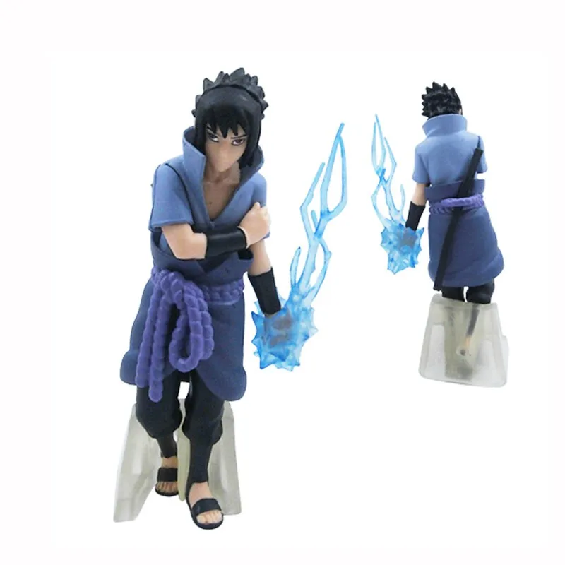 5pcs/set Anime NARUTO Uzumaki Naruto Sasuke PVC Figure Modèle 12 cm 