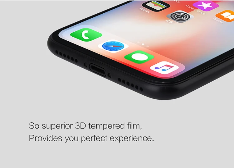 NILLKIN Amazing 3D CP+ MAX Nano противовзрывное закаленное стекло 9H Защита экрана для Apple iphone XS iphone X полное покрытие стекла