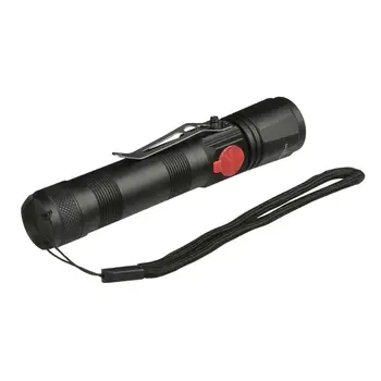 

Laideyi New Mini Flashlight 18650 Side Press Adjustable Zoom Focus XML-T6 Micro USB Charging Hunting Bike Flashlight LED torch