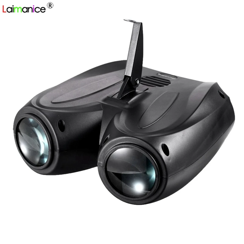 

Portable Music Auto/Sound 128 LED RGBW Lights Double Head Laser Stage Effect Lighting Club Disco DJ Party Bar KTV Wedding