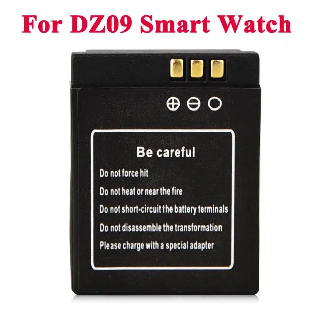 3 шт./лот 3,7 в 380 мАч для A1 DZ09 SmartWatch литий-ионный полимерный аккумулятор для DZ09 RYX-NX9 KSW-S6 Смарт-часы