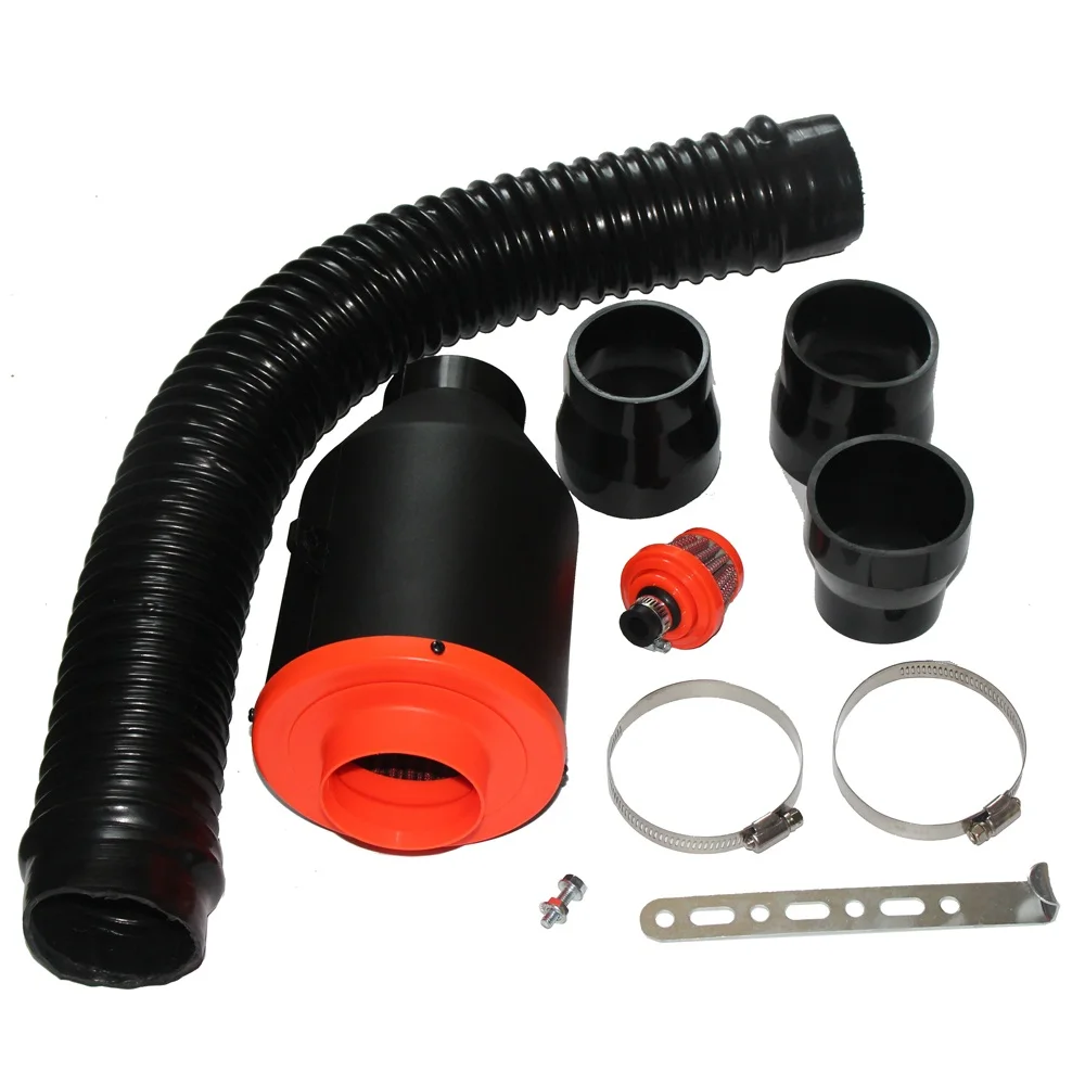 3" Cold Air Intake Kits Universal Air Intake Box With Filter For Racing