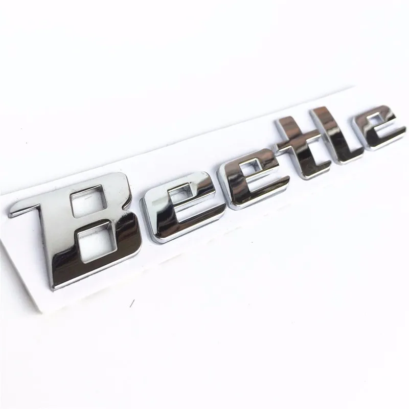 Carlob 3D металлический Жук Эмблема для автостайлинга Стикеры хром значок надпись-логотип наклейка для VW Volkswagen Жук задний багажник тела TDI