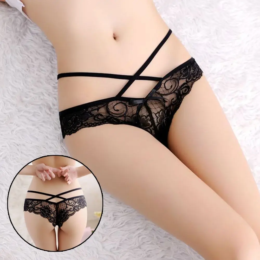 New Fashion Underwear Women Sexy Lace Thongs G-string V-string Panties Underwear Knickers Lingerie of Sexy Panties 7 Colors