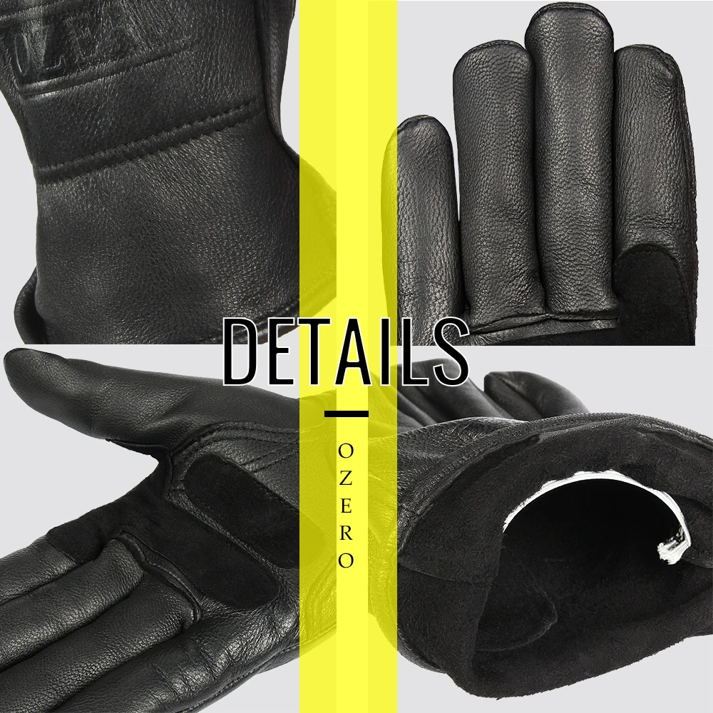 Перчатки OZERO мужские мотоциклетные из натуральной овечьей кожи 5011|moto gloves|motorcycle