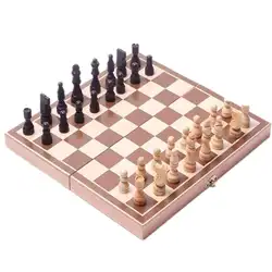 Международный шахматный набор шт набор Складная игровая деревянная доска забавная игра шахматы коллекция портативная настольная игра