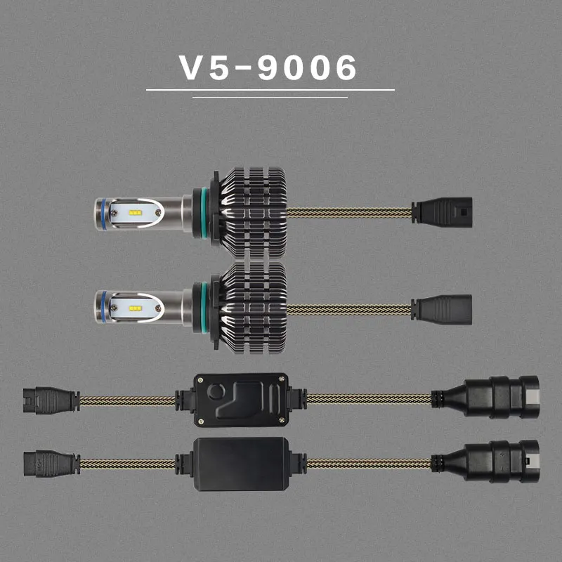 NAO H4 светодиодный фары H7 светодиодный лампы H11 авто лампа H8 H9 H1 HB3 9005 HB4 9006 9003 HB2 Hi короче спереди и длиннее сзади) 25W 3000LM 12V 6000K белый V5