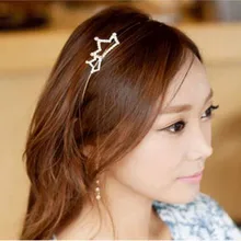 Южнокорейский моды Хрустальная корона голову цветок Повязка На Голову Повязка тонкие женские модели