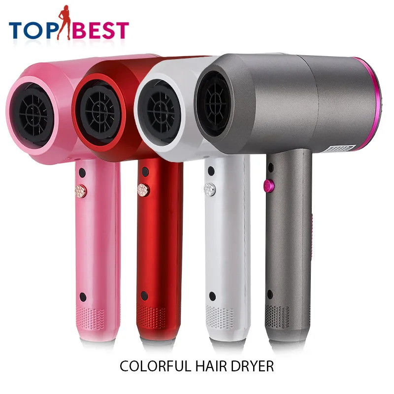 

Four Color Hair Dryer for Hairdressing Barber Salon Tools Blow Dryer Low Hairdryer Hair Dryer Multifunctional Styling Tools