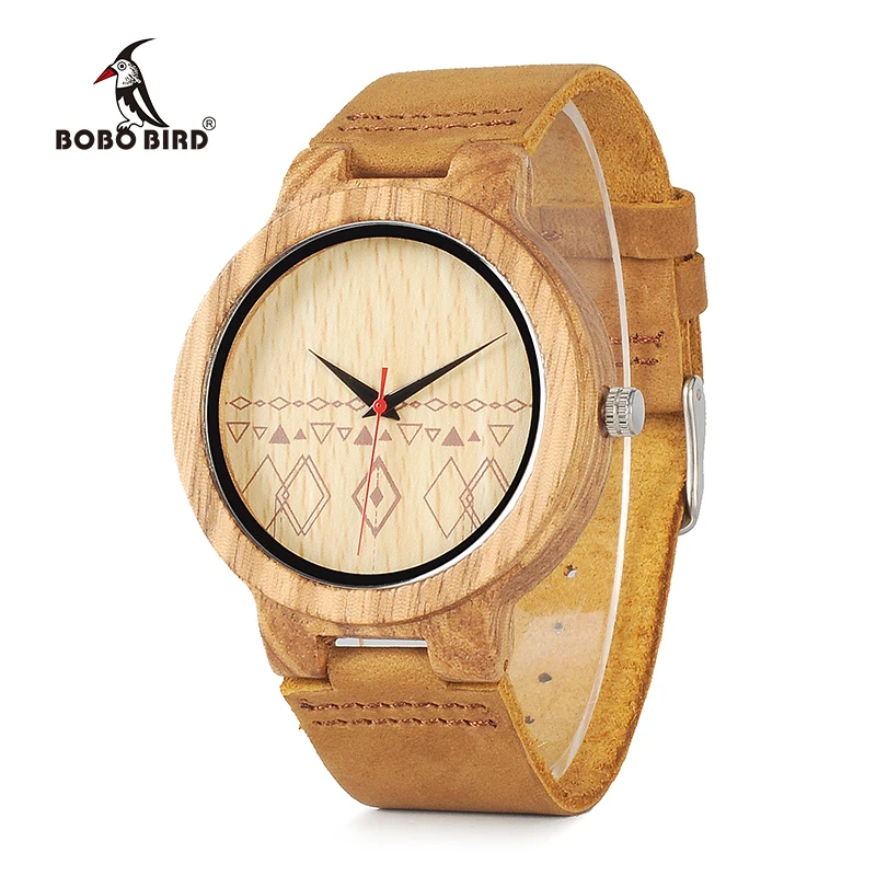 BOBO BIRD Men Watches Zebra Wooden Timepieces Top Brand Quartz Watch For Men relogio masculino Accept Logo Drop Shipping