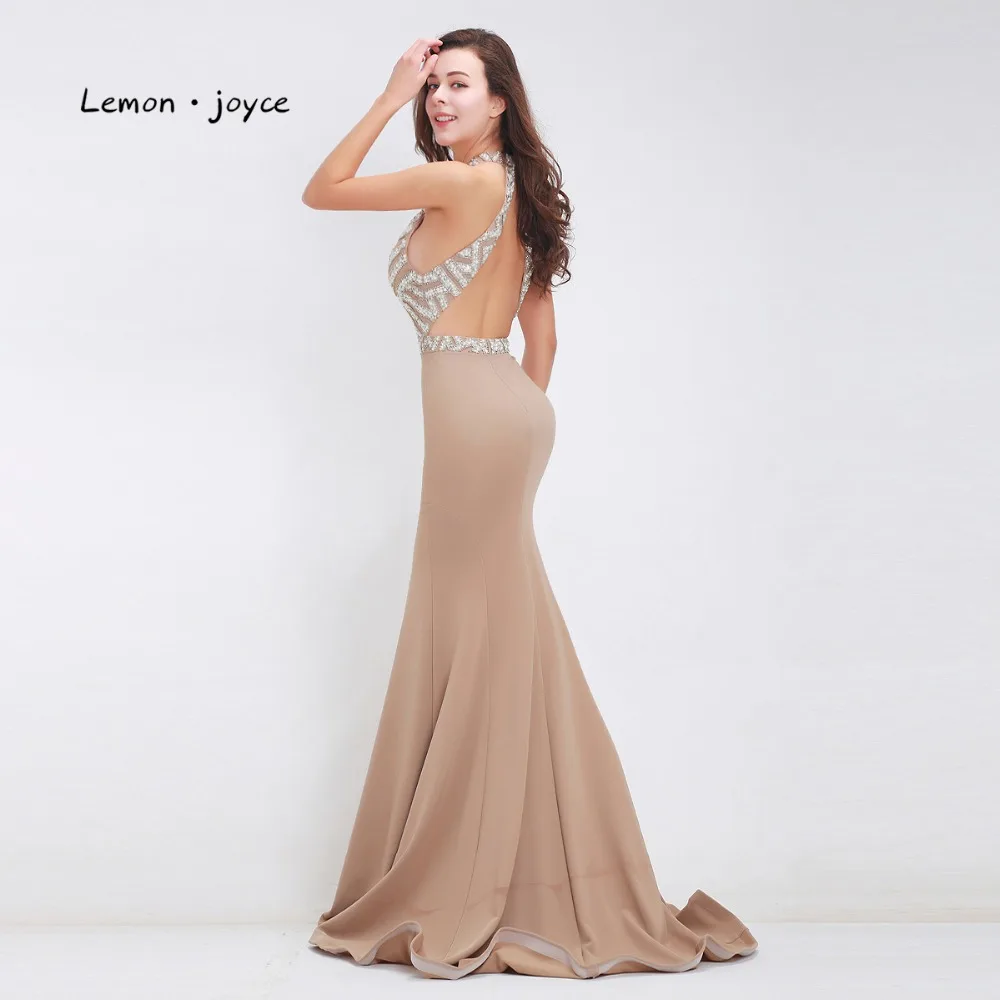 Женское вечернее платье с юбкой годе круглым вырезом и открытой спиной|party gown|plus