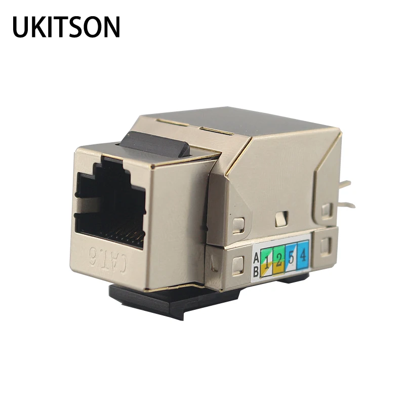 

Shielded CAT6 Keystone RJ45 Network Insert Plug CAT Six UTP Shield Socket