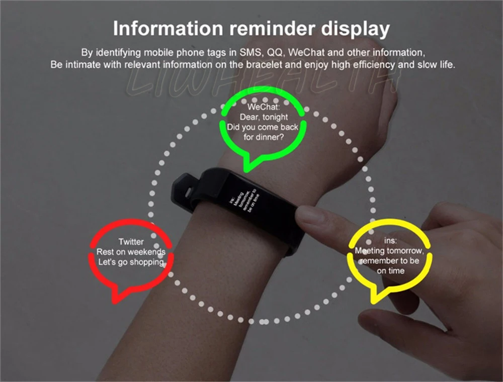 smart watch wristband id115 plus xiaomi mi band 2 3 (12)