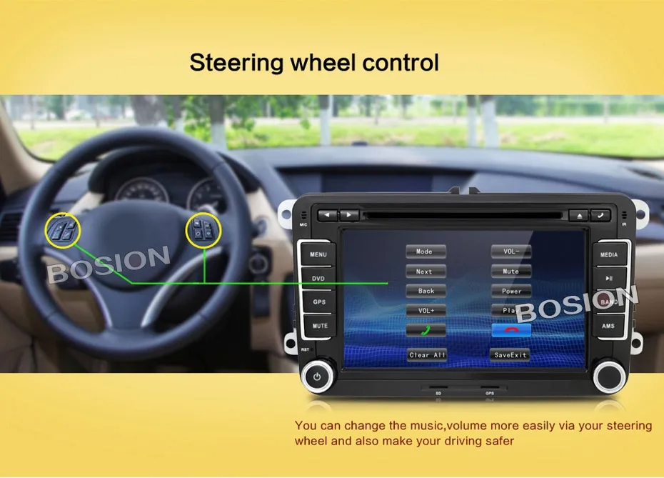 Top 2 Din Car DVD GPS player For Volkswagen/Golf 5 6/Polo/Tiguan/Passat/b7/b6/SEAT/leon/Skoda/Octavia Radio GPS navigation player 4